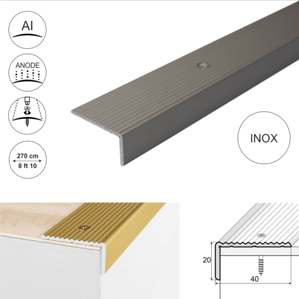 Non Slip Aluminium Stair Edge Nosing - Image 5