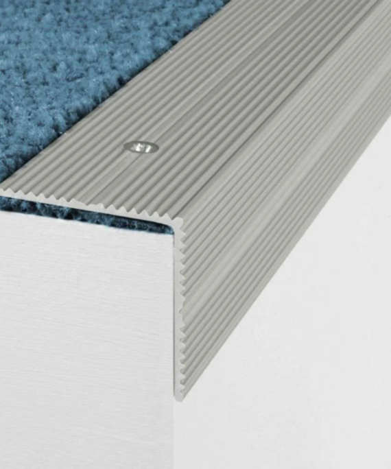 Anodised Aluminium Stair Nosing 35 x 35mm – Anti-Slip Edge Trim
