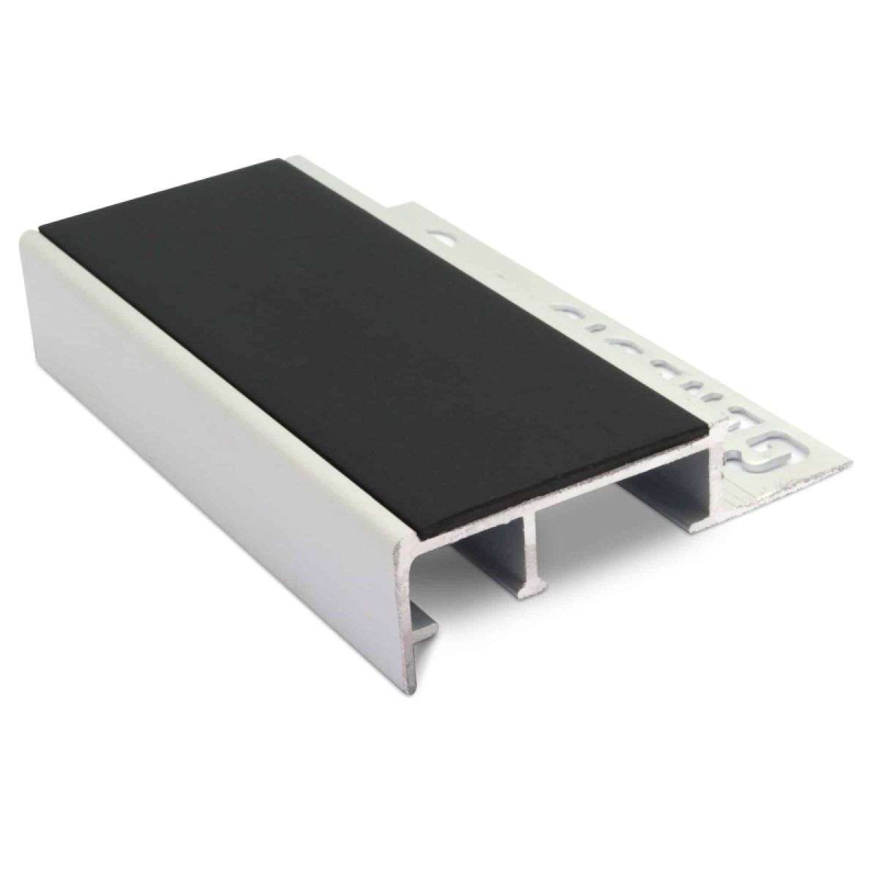 Aluminium Tile-In Stair Nosing 45 x 20mm - Non-Slip PVC Insert for Ceramic and Porcelain Tiles - Image 12
