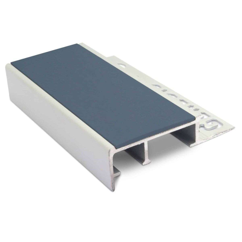 Aluminium Tile-In Stair Nosing 45 x 20mm - Non-Slip PVC Insert for Ceramic and Porcelain Tiles - Image 11