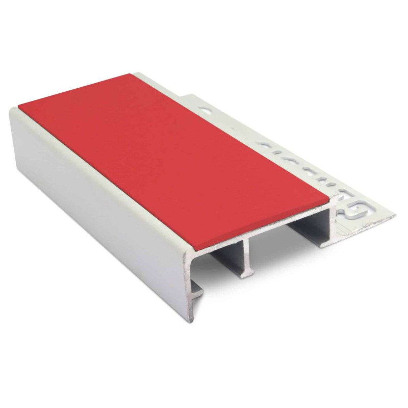 Aluminium Tile-In Stair Nosing 45 x 20mm - Non-Slip PVC Insert for Ceramic and Porcelain Tiles - Image 7