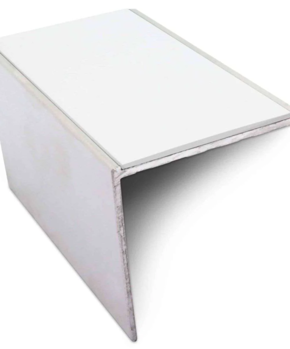 DDA Compliant Aluminium Stair Nosing 56 x 55mm with Non-Slip PVC Insert