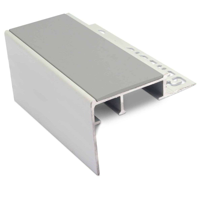 Heavy Duty Ceramic Tile-In Stair Nosing 56 x 55mm with PVC Insert - Image 10