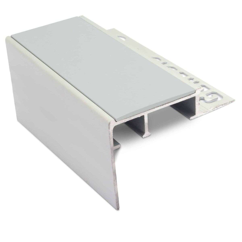 Heavy Duty Ceramic Tile-In Stair Nosing 56 x 55mm with PVC Insert - Image 11