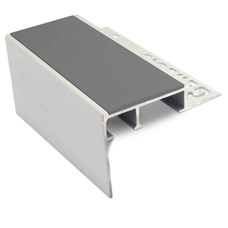 Heavy Duty Ceramic Tile-In Stair Nosing 56 x 55mm with PVC Insert - Image 12