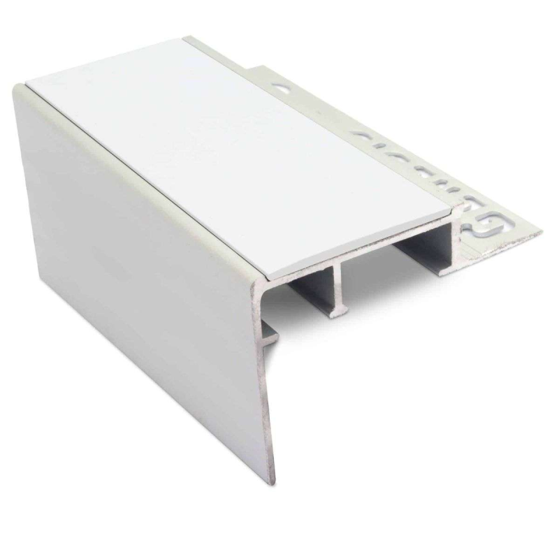 Heavy Duty Ceramic Tile-In Stair Nosing 56 x 55mm with PVC Insert - Image 4