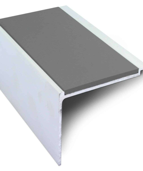 Heavy Duty DDA Compliant Stair Nosing 60 x 55mm with PVC Anti-Slip Insert