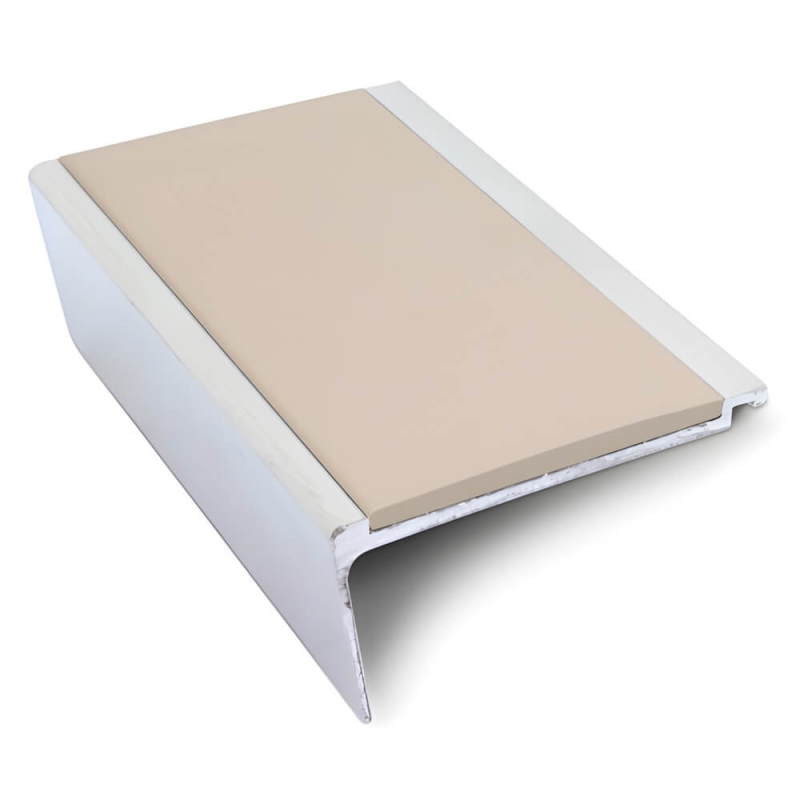 Heavy Duty Aluminium Rakeback Stair Nosing 63 x 32mm - Anti-Slip PVC Insert for Concrete and Precast Stairs - Image 9