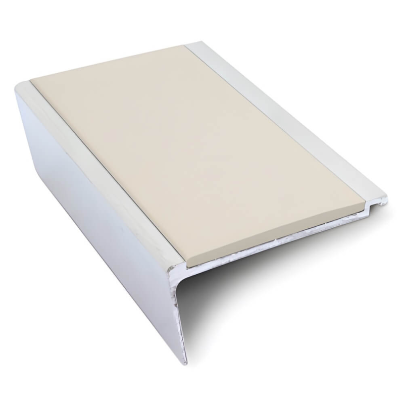 Heavy Duty Aluminium Rakeback Stair Nosing 63 x 32mm - Anti-Slip PVC Insert for Concrete and Precast Stairs - Image 8