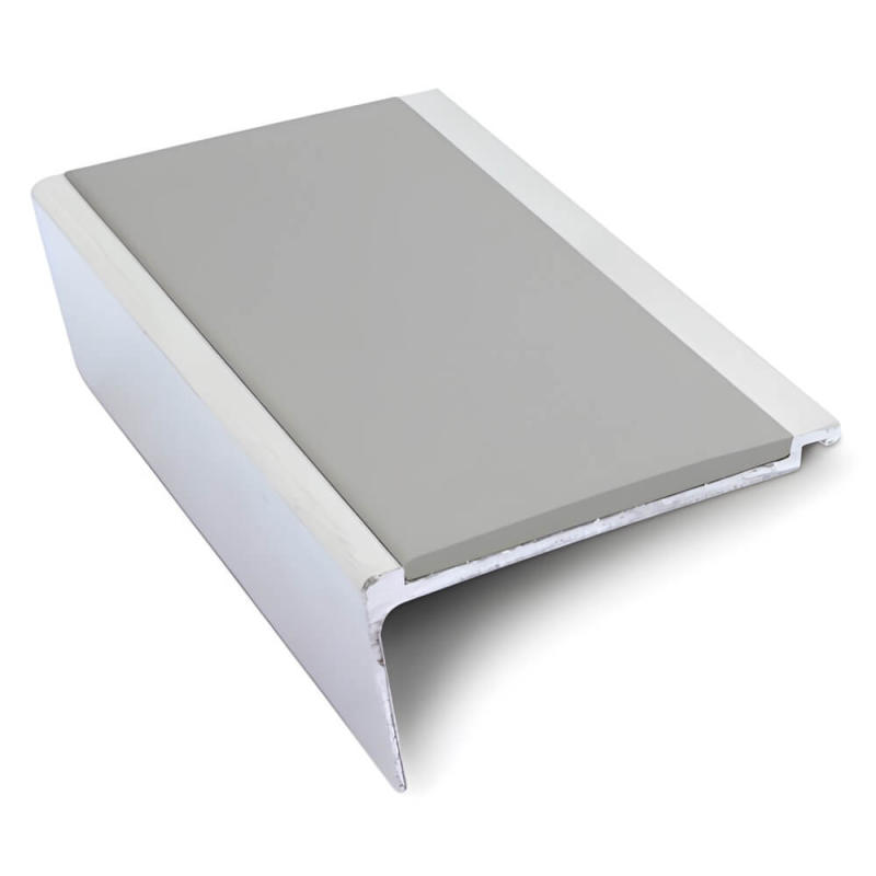 Heavy Duty Aluminium Rakeback Stair Nosing 63 x 32mm - Anti-Slip PVC Insert for Concrete and Precast Stairs - Image 6