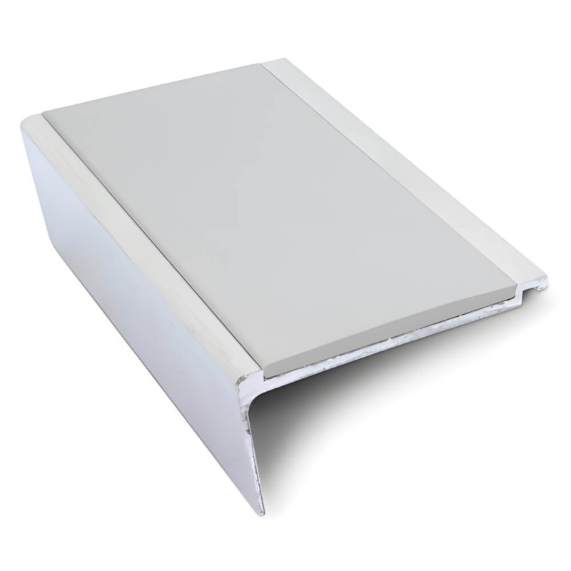 Heavy Duty Aluminium Rakeback Stair Nosing 63 x 32mm - Anti-Slip PVC Insert for Concrete and Precast Stairs - Image 5