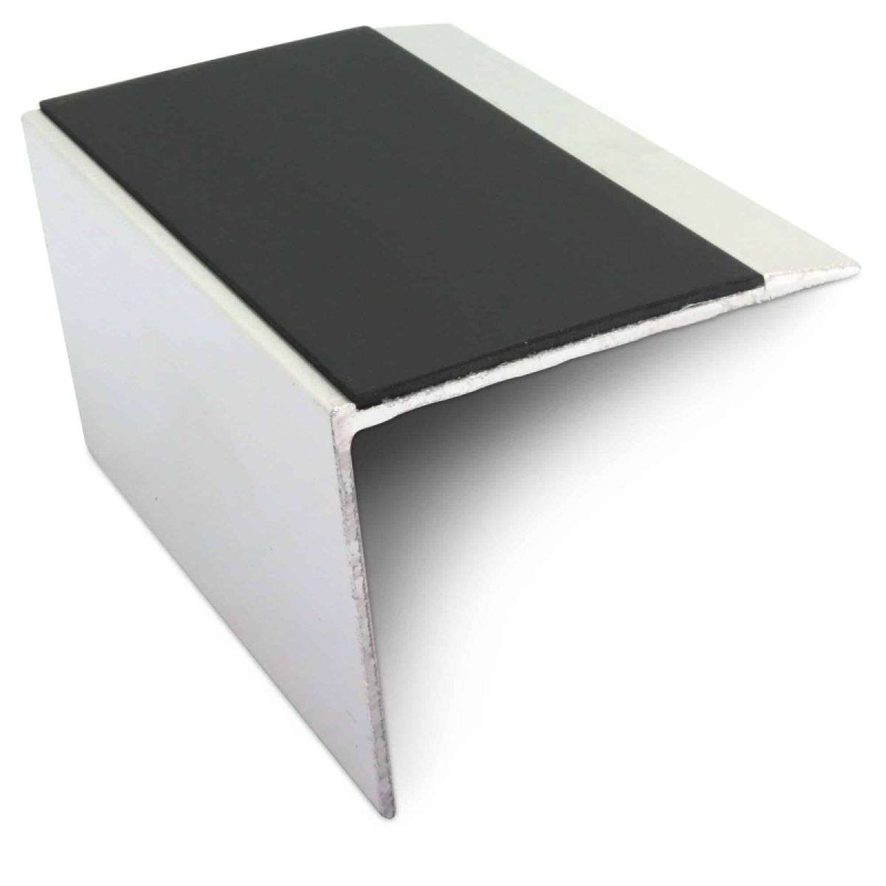 DDA Compliant Stair Nosing 67 x 55mm - Ramped Tread with PVC Anti-Slip Insert