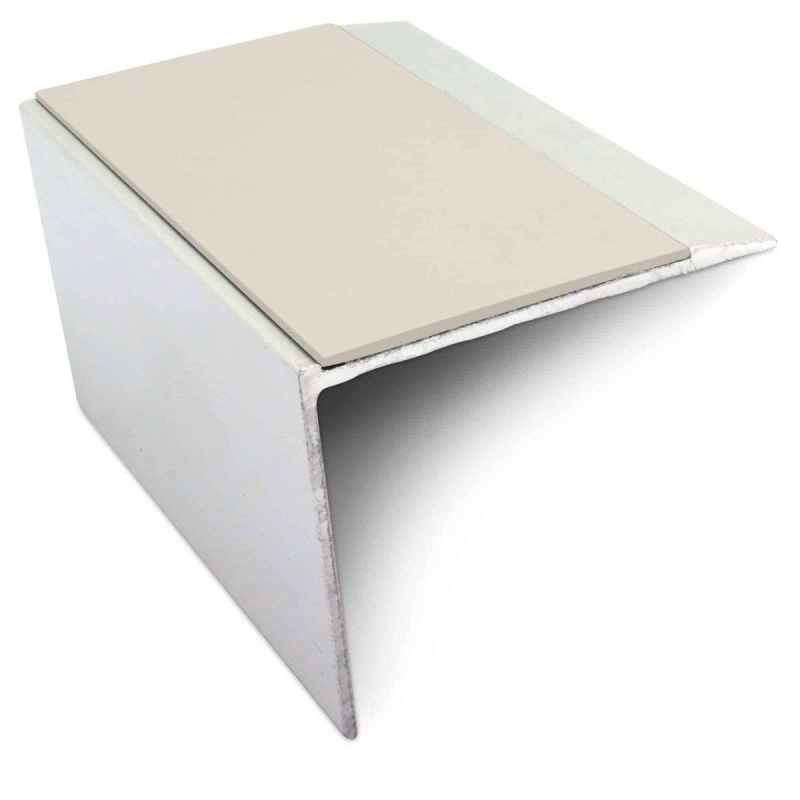 DDA Compliant Stair Nosing 67 x 55mm - Ramped Tread with PVC Anti-Slip Insert - Image 6