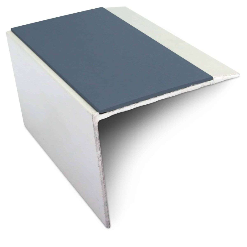 DDA Compliant Stair Nosing 67 x 55mm - Ramped Tread with PVC Anti-Slip Insert - Image 12