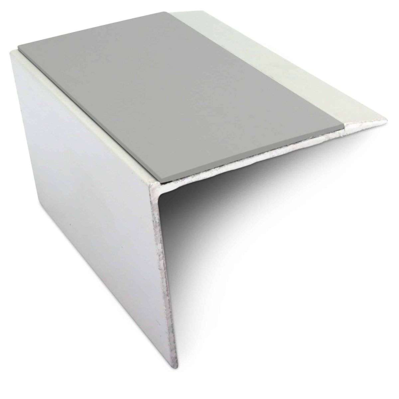 DDA Compliant Stair Nosing 67 x 55mm - Ramped Tread with PVC Anti-Slip Insert - Image 8