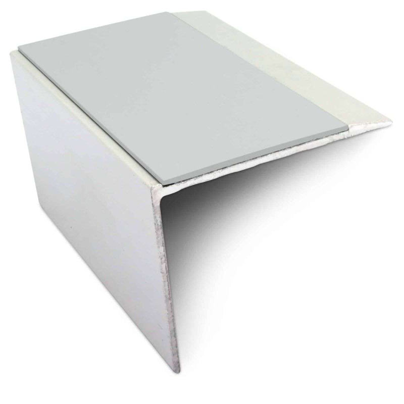 DDA Compliant Stair Nosing 67 x 55mm - Ramped Tread with PVC Anti-Slip Insert - Image 9