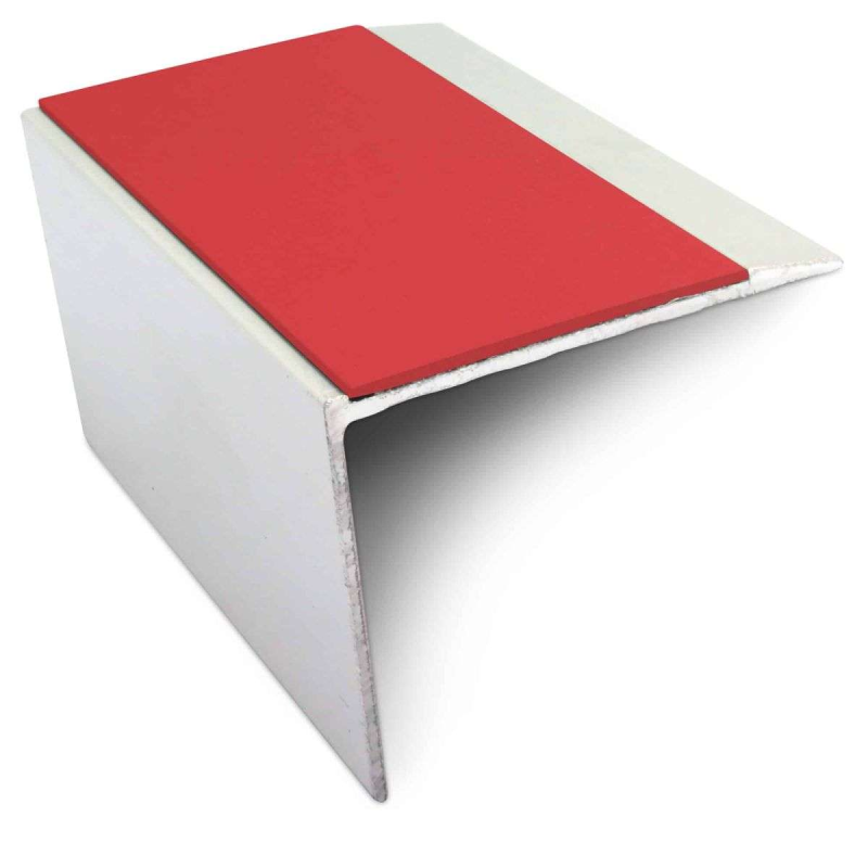 DDA Compliant Stair Nosing 67 x 55mm - Ramped Tread with PVC Anti-Slip Insert - Image 7