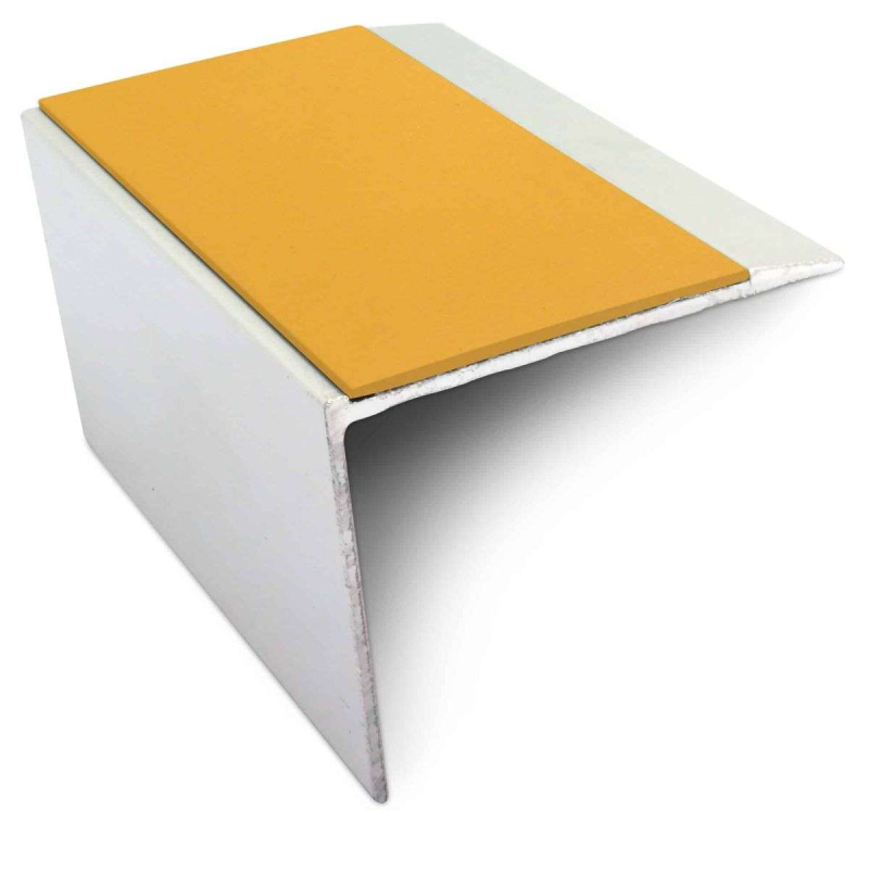 DDA Compliant Stair Nosing 67 x 55mm - Ramped Tread with PVC Anti-Slip Insert - Image 13