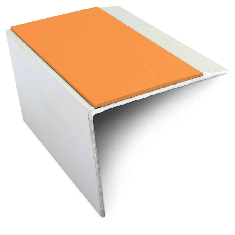 DDA Compliant Stair Nosing 67 x 55mm - Ramped Tread with PVC Anti-Slip Insert - Image 14