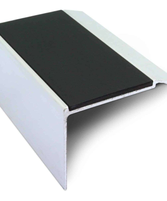 Heavy Duty DDA Stair Nosing 72 x 55mm Aluminium with Non-Slip Insert