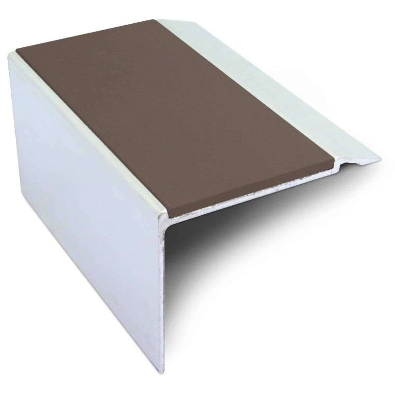 Heavy Duty DDA Stair Nosing 72 x 55mm Aluminium with Non-Slip Insert - Image 4