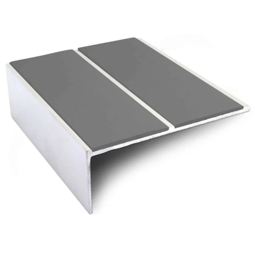 Aluminium Non-Slip Stair Nosing 85 x 32mm with Dual PVC Inserts | Straight Edge - Image 11