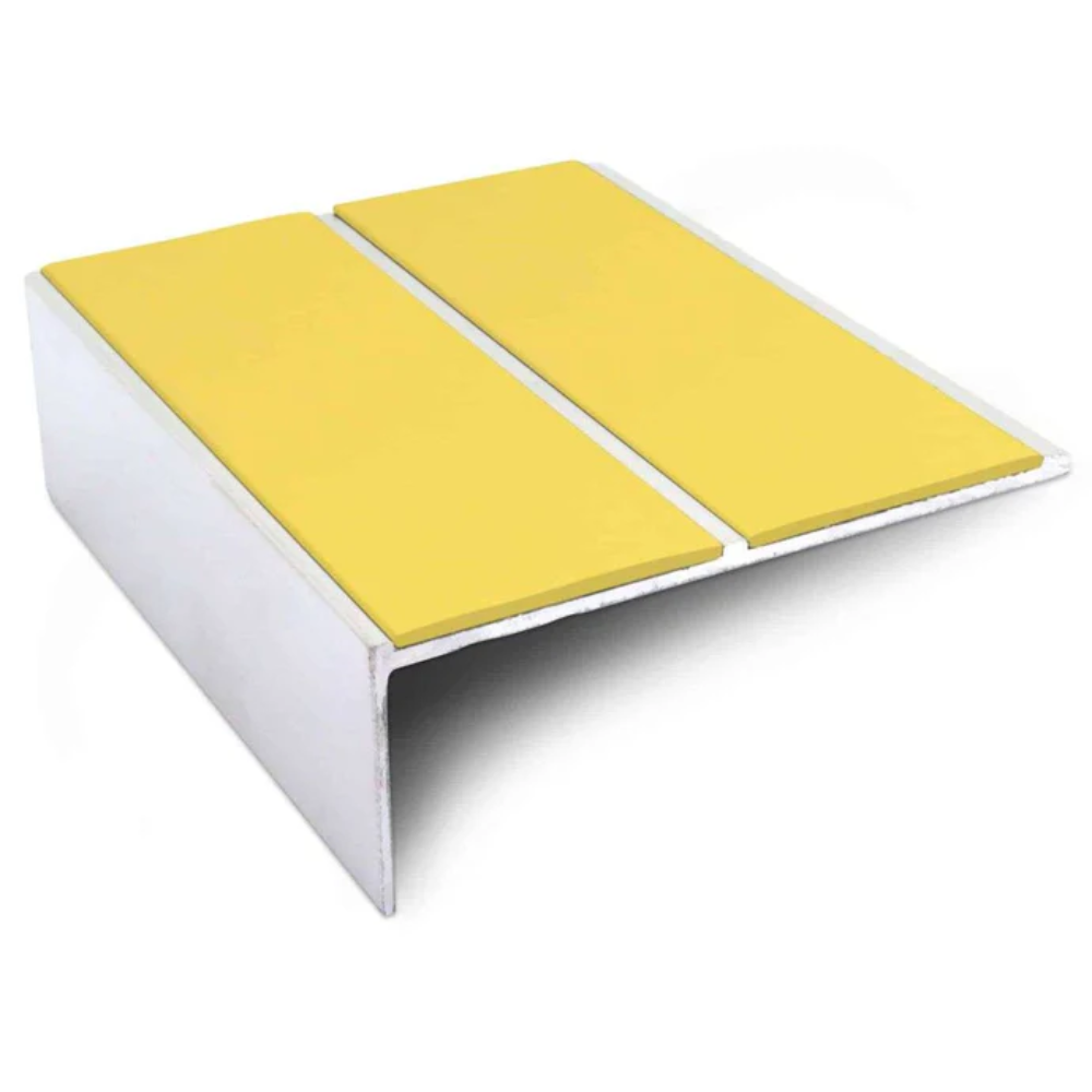 Aluminium Non-Slip Stair Nosing 85 x 32mm with Dual PVC Inserts | Straight Edge - Image 12