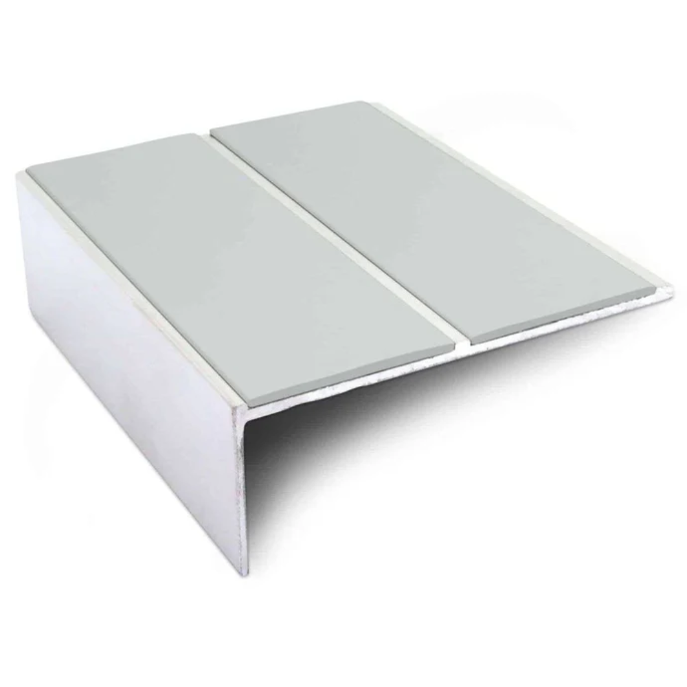 Aluminium Non-Slip Stair Nosing 85 x 32mm with Dual PVC Inserts | Straight Edge - Image 10