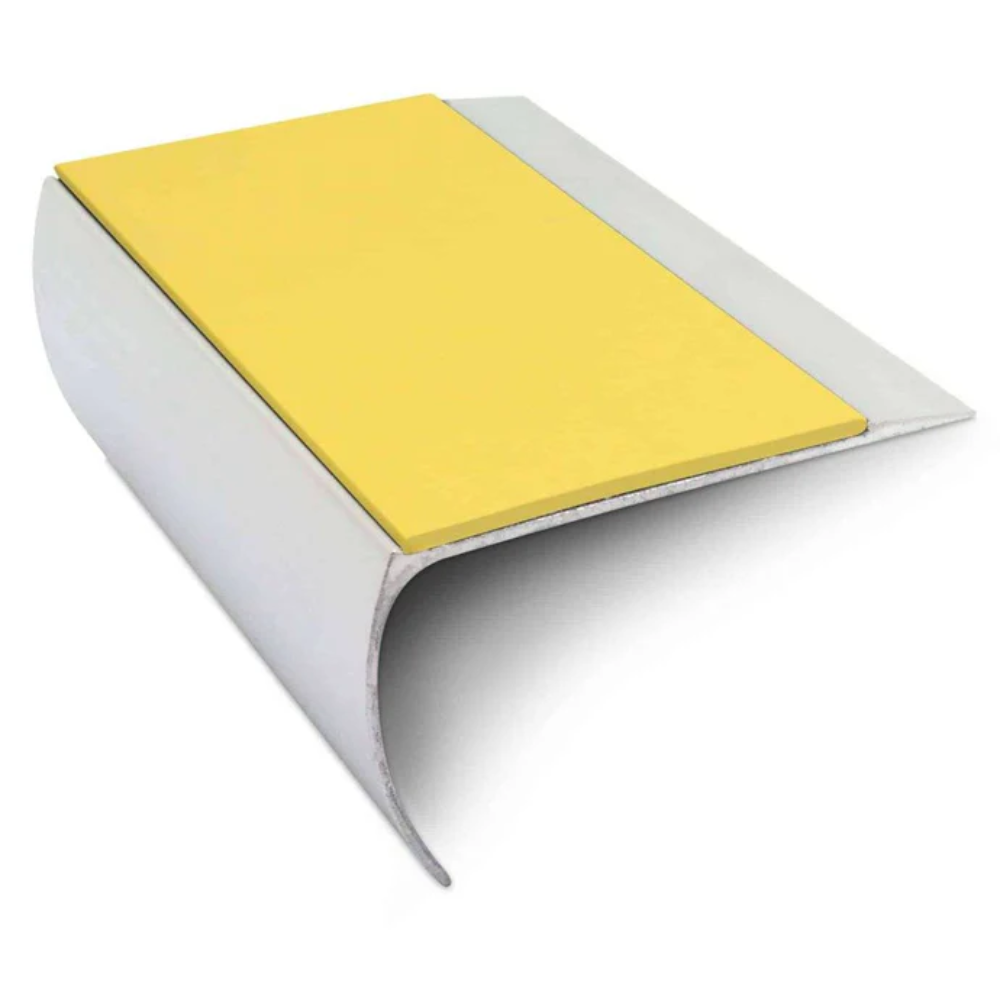 Bullnose Aluminium Stair Nosing 69 x 40mm with Tredsafe Non-Slip PVC Insert - Image 4
