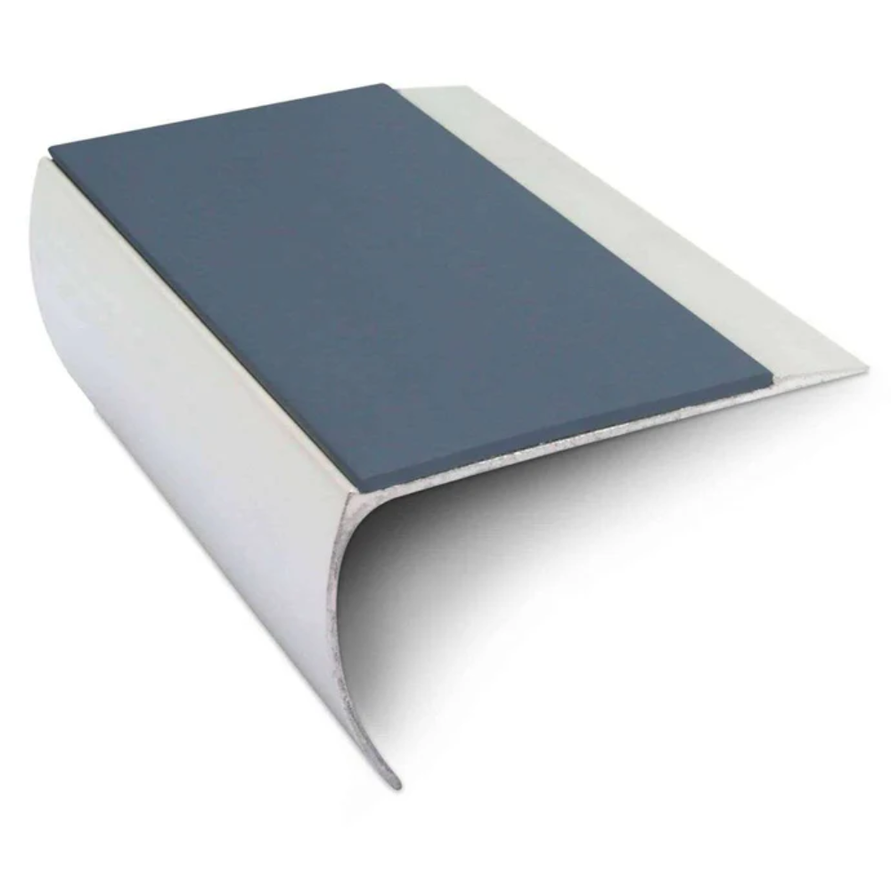 Bullnose Aluminium Stair Nosing 69 x 40mm with Tredsafe Non-Slip PVC Insert - Image 3