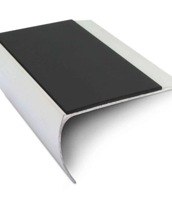 Bullnose Aluminium Stair Nosing 69 x 40mm with Tredsafe Non-Slip PVC Insert