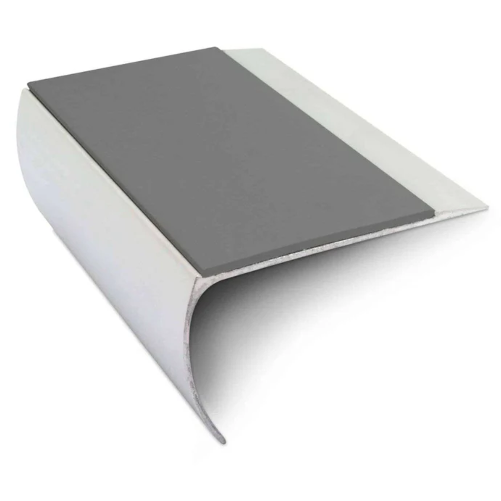 Bullnose Aluminium Stair Nosing 69 x 40mm with Tredsafe Non-Slip PVC Insert - Image 5
