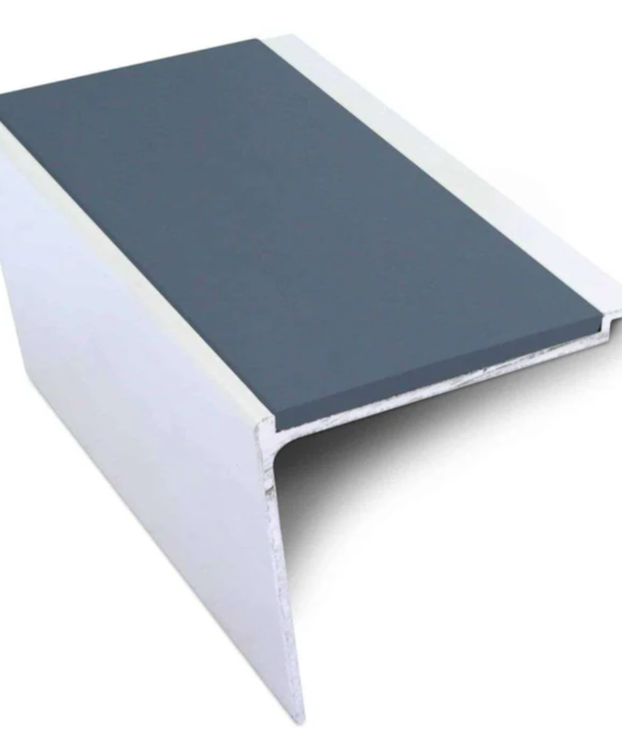 Heavy Duty Aluminium Stair Nosing 60 x 55mm | Rakeback Edge Trim | DDA Compliant