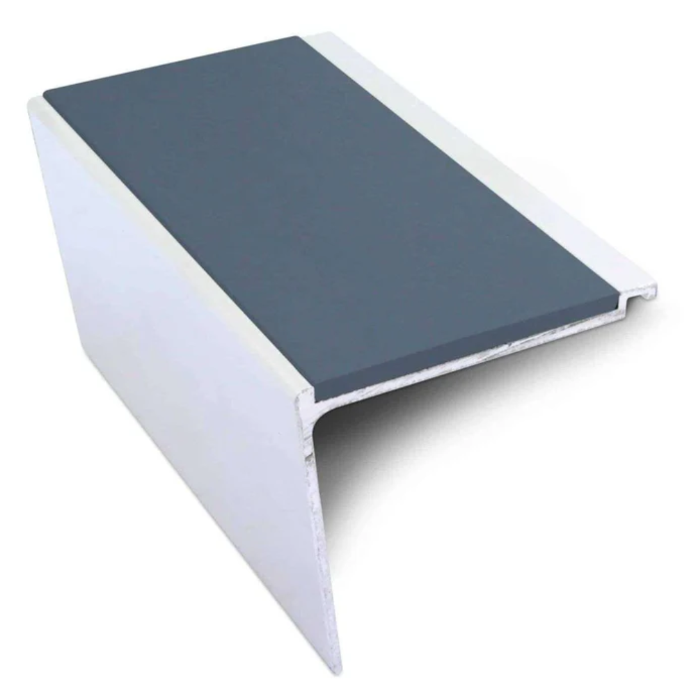 Heavy Duty Aluminium Stair Nosing 60 x 55mm | Rakeback Edge Trim | DDA Compliant
